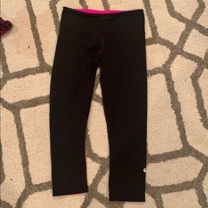 Reversible lulu lemon cropped leggings
